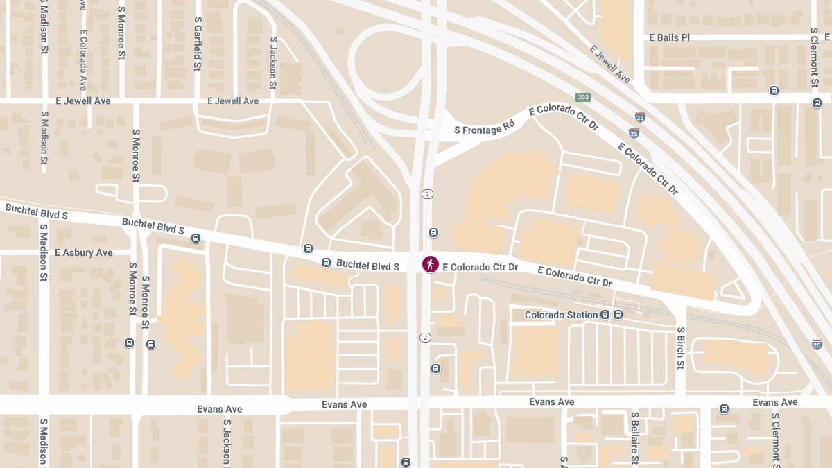 Pedestrian Seriously Injured in Crash at Colorado Blvd & Colorado Center Dr