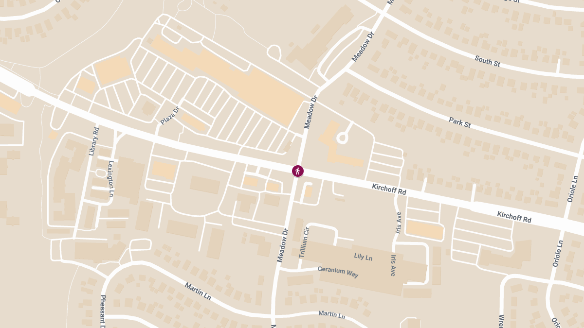 Pedestrian Seriously Injured in Crash at Kirchoff Rd & Meadow Dr