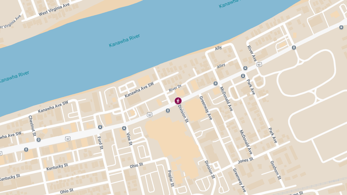 Pedestrian Struck at MacCorkle Ave SW & Division St