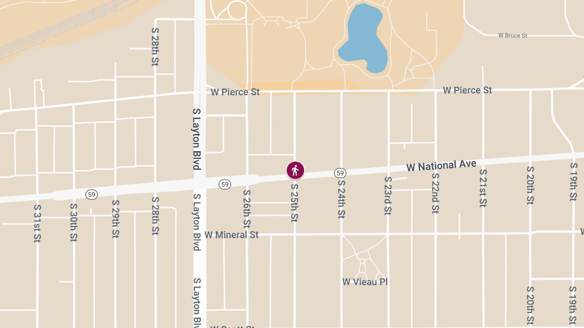 Pedestrian Struck by Vehicle at 25th & National Ave