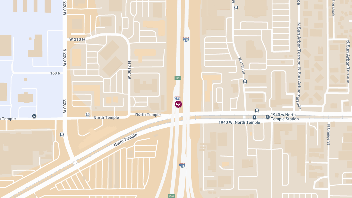 Pickup Truck Overturns in Two-Vehicle Crash with Injuries on I-215