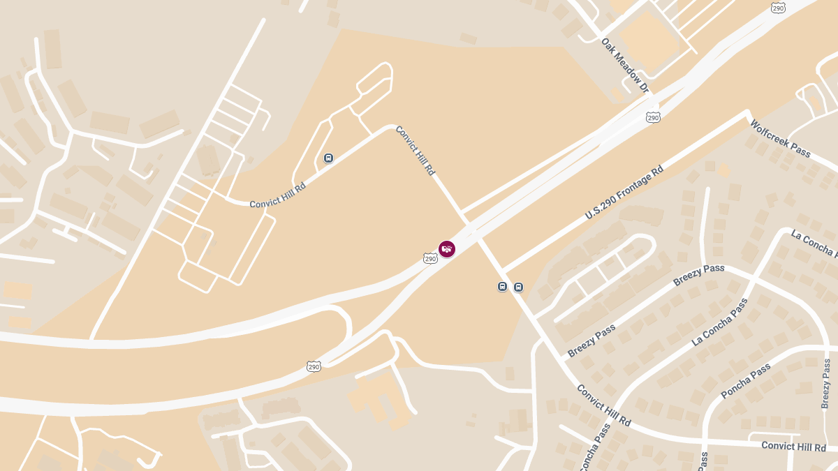 Rollover Crash with Injuries on W US 290 Hwy Near Convict Hill Rd