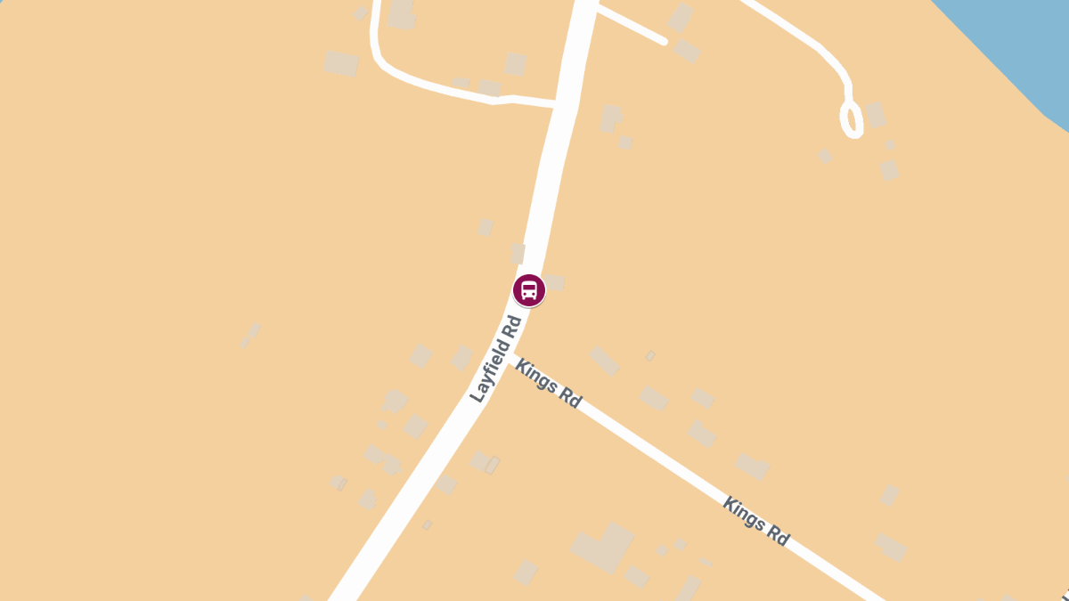 School Bus and Motorcycle Crash with Injuries at Kings Rd & Layfield Rd