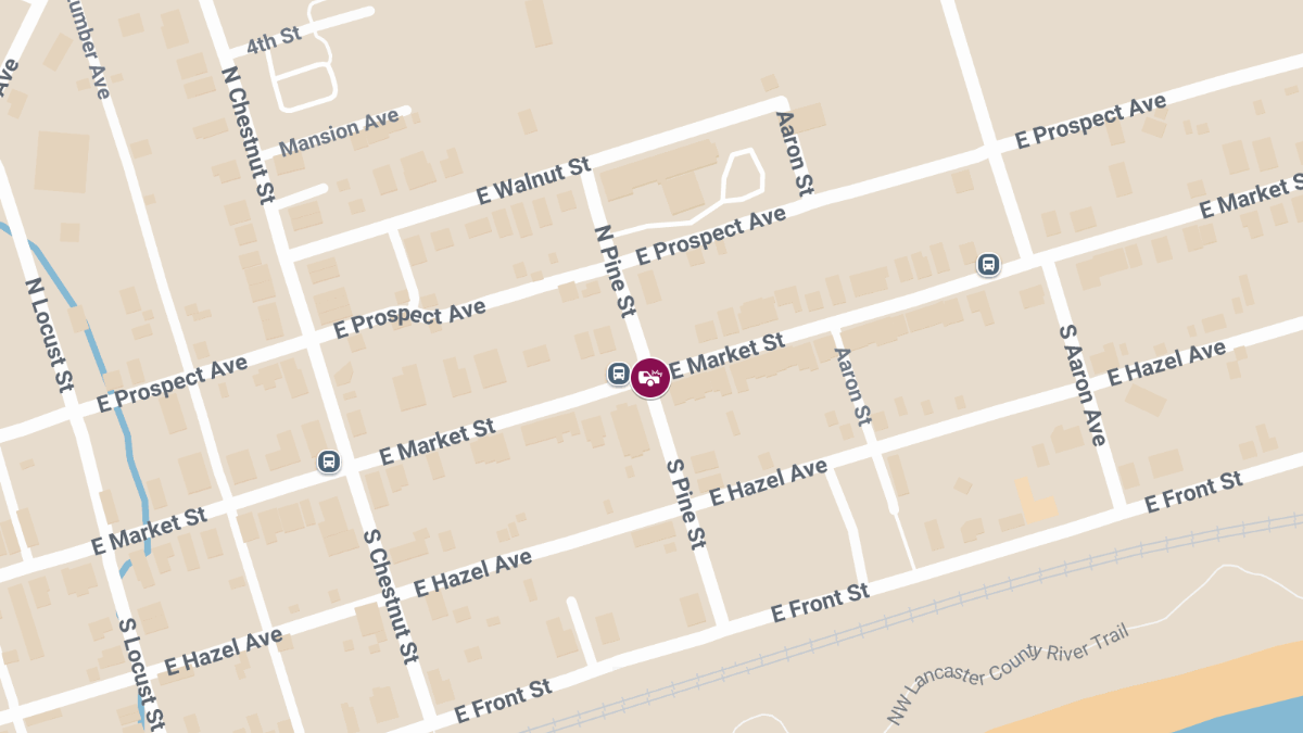 Serious Injury Crash at E Market St & S Pine St
