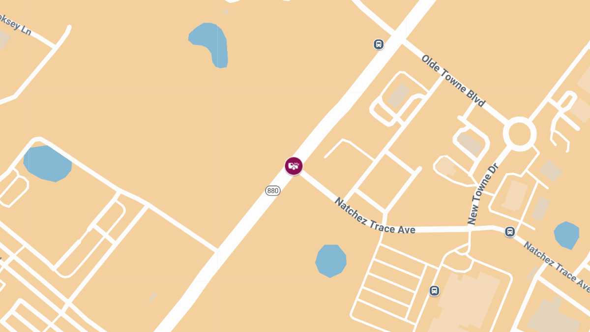 Serious Injury Crash at Lovers Lane & Natchez Trace