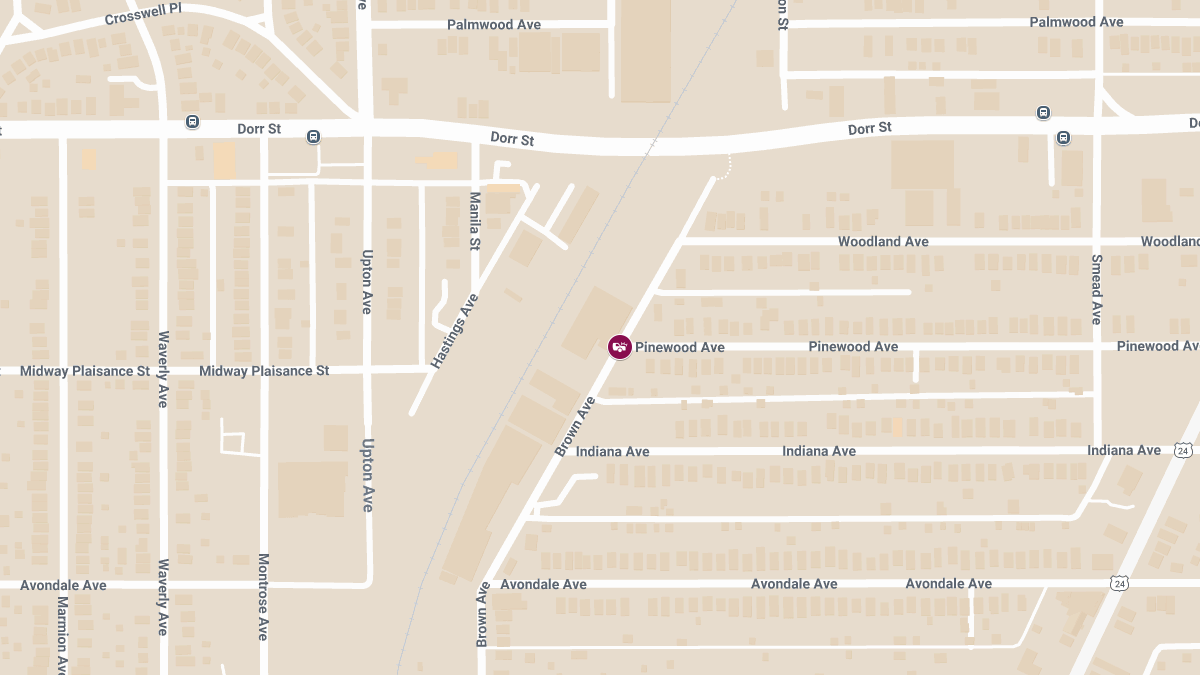 Severe Crash with Injuries Reported at Brown Ave & Pinewood Ave