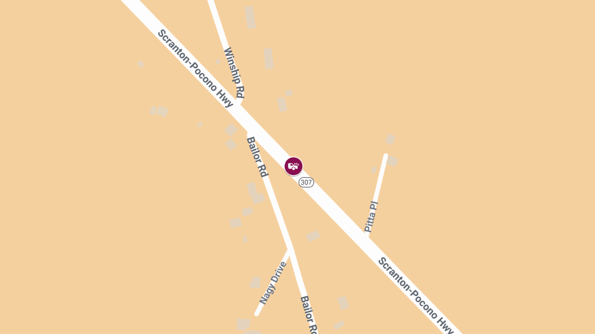 Three-Car Crash with Injuries on Rt 307 Near Doratown Rd