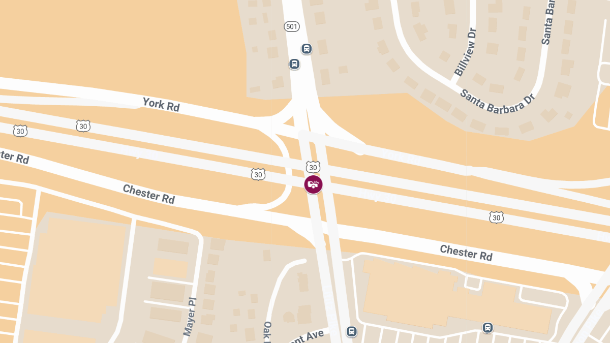 Three Injured in Five-Vehicle Crash on Rte 30 EB at Lititz Pike