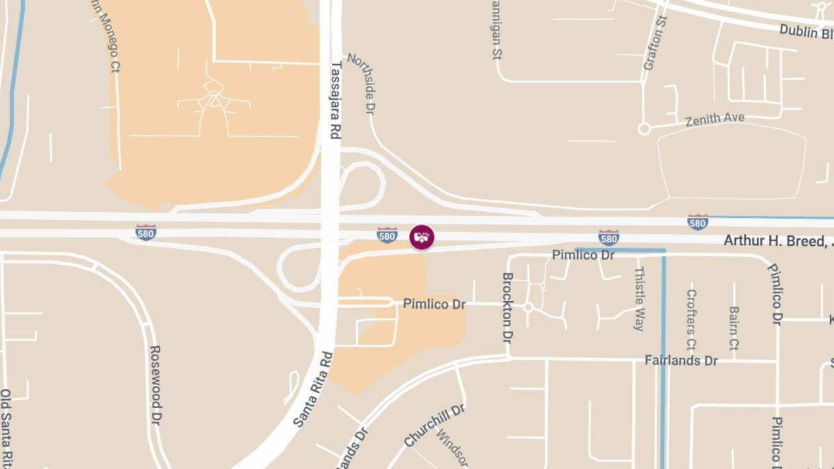 Three-Vehicle Crash on I-580 West Near Santa Rita Rd Causes Injuries