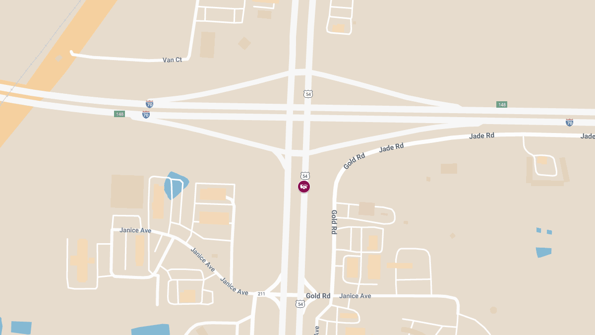 Three-Vehicle Crash on US-54 Injures One