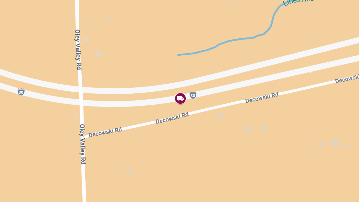 Tractor-Trailer Crash with Entrapment on I-80 WB at MM 265