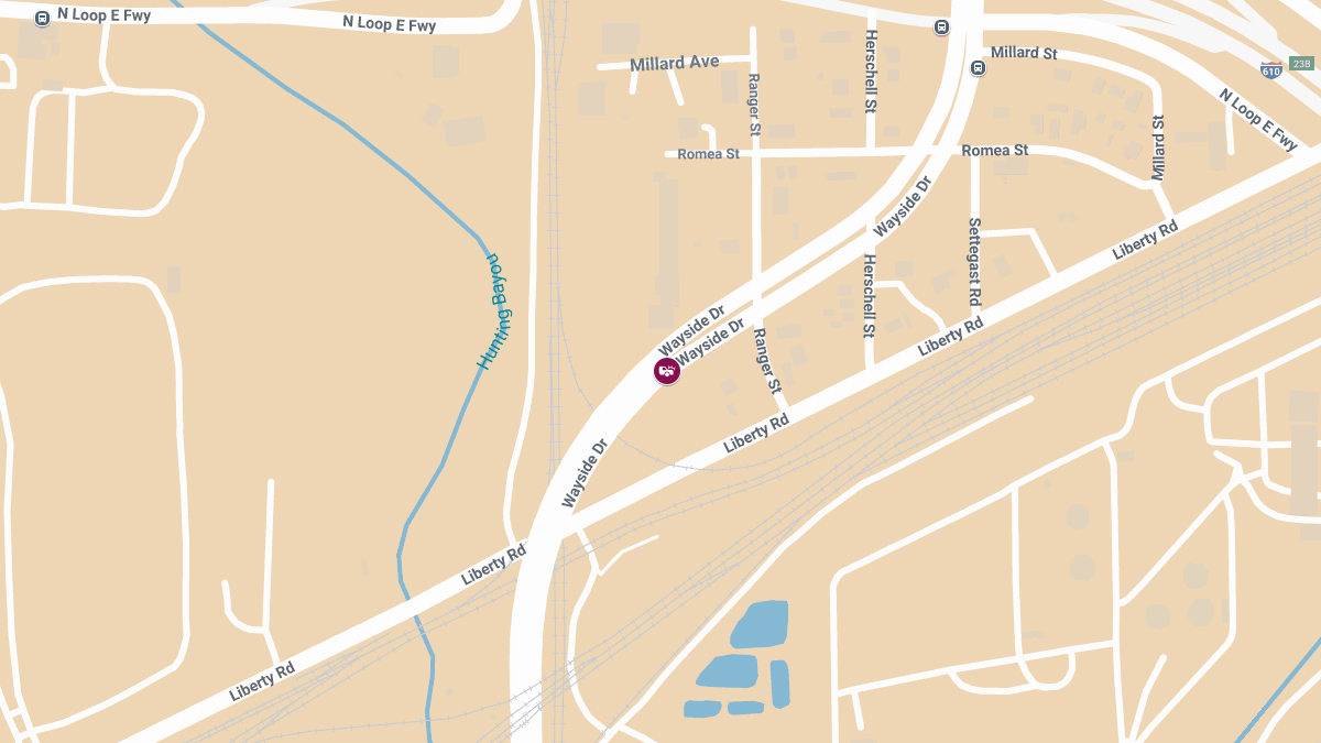 Traffic Accident With Injuries on N Wayside Dr