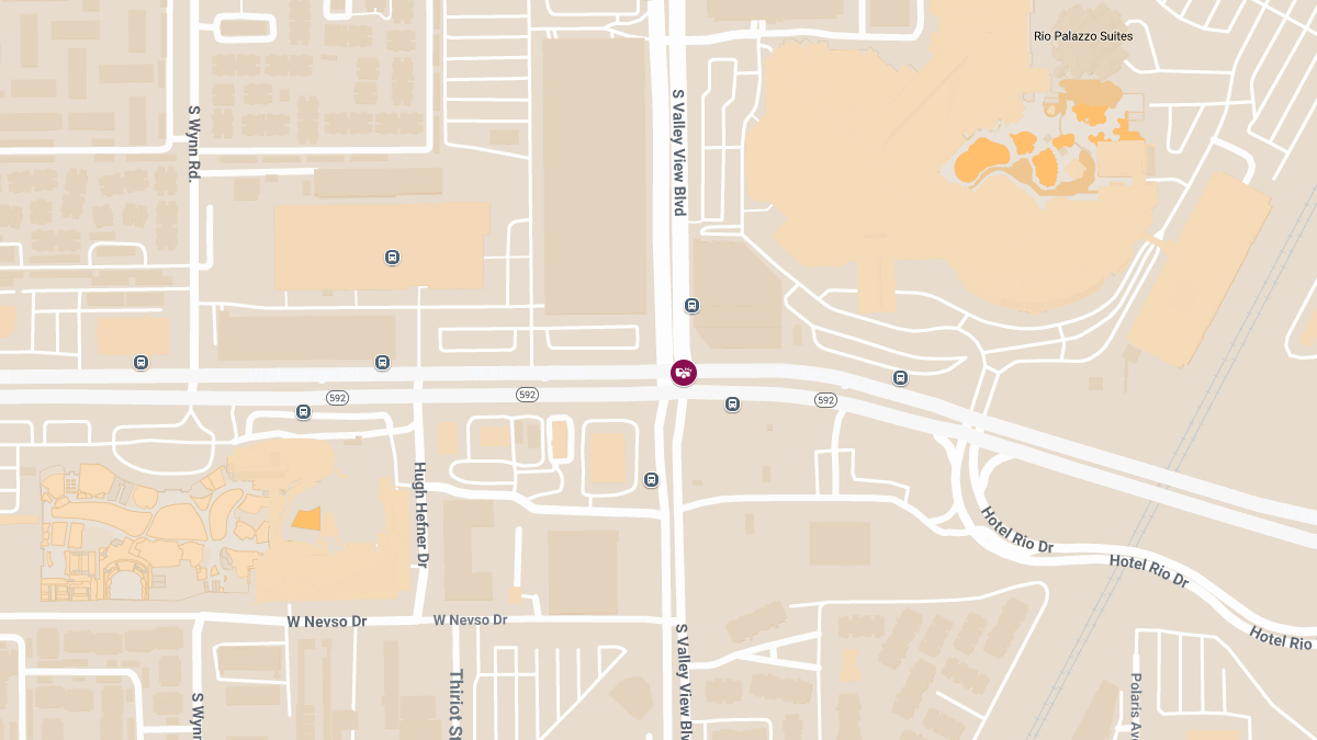 Traffic Accident with Injuries at W Flamingo Rd & S Valley View Blvd