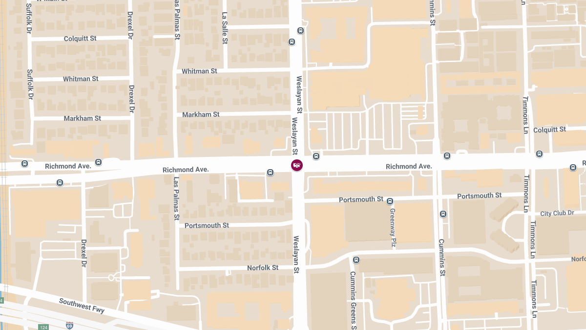 Traffic Collision With Injuries at Richmond Ave & Weslayan St