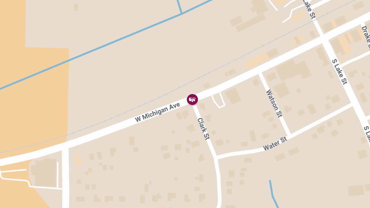 Traffic Collision with Injuries at Clark St & Michigan Ave
