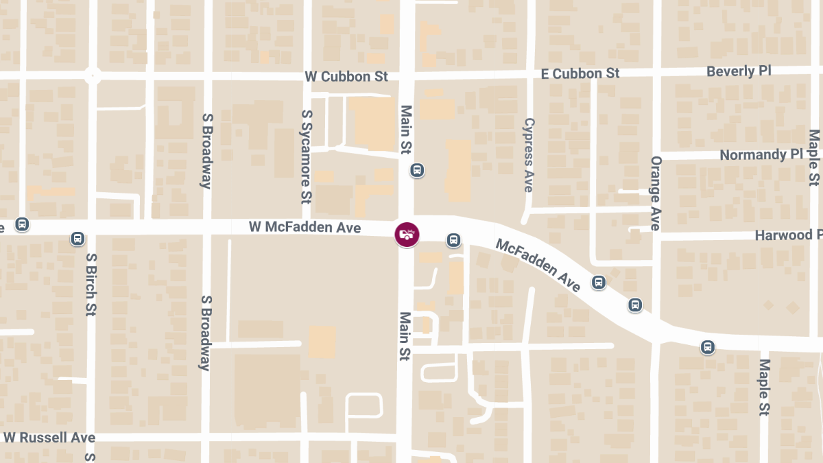 Traffic Collision with Injuries at Main St & McFadden Ave