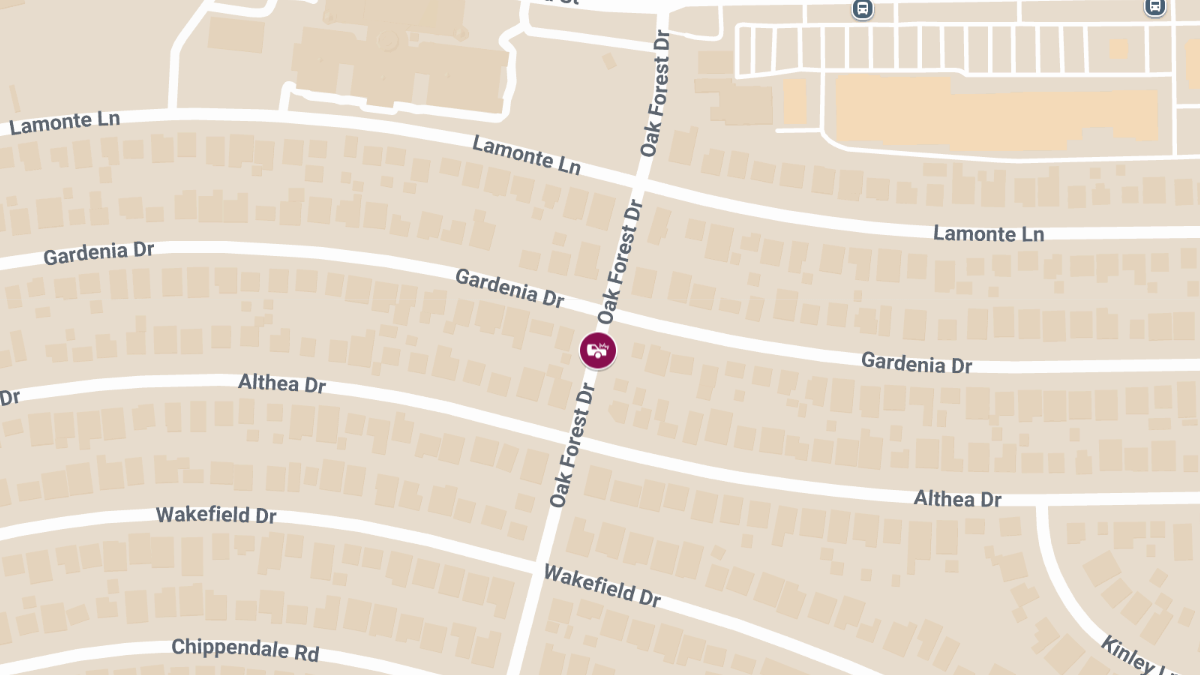 Traffic Crash with Injuries on Oak Forest Dr 