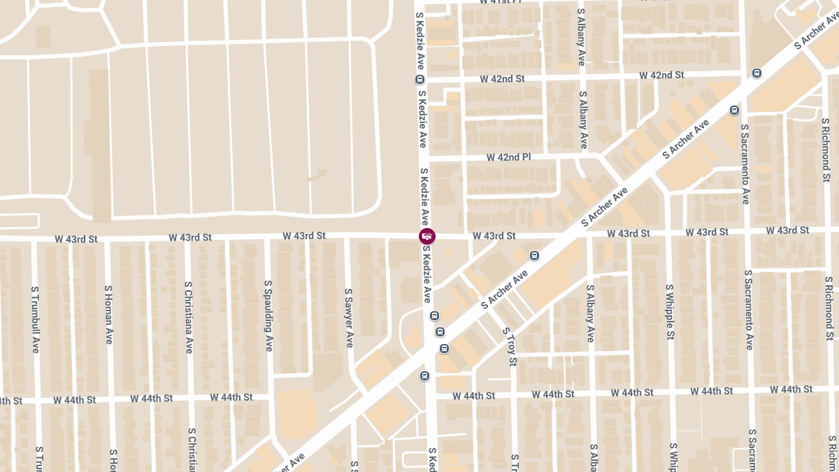 Two-Car Collision With Injuries at W 43rd St & S Kedzie Ave