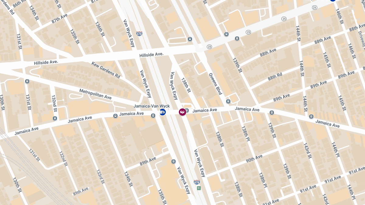 Two-Car Collision with Injuries at Van Wyck Expy N & Jamaica Ave