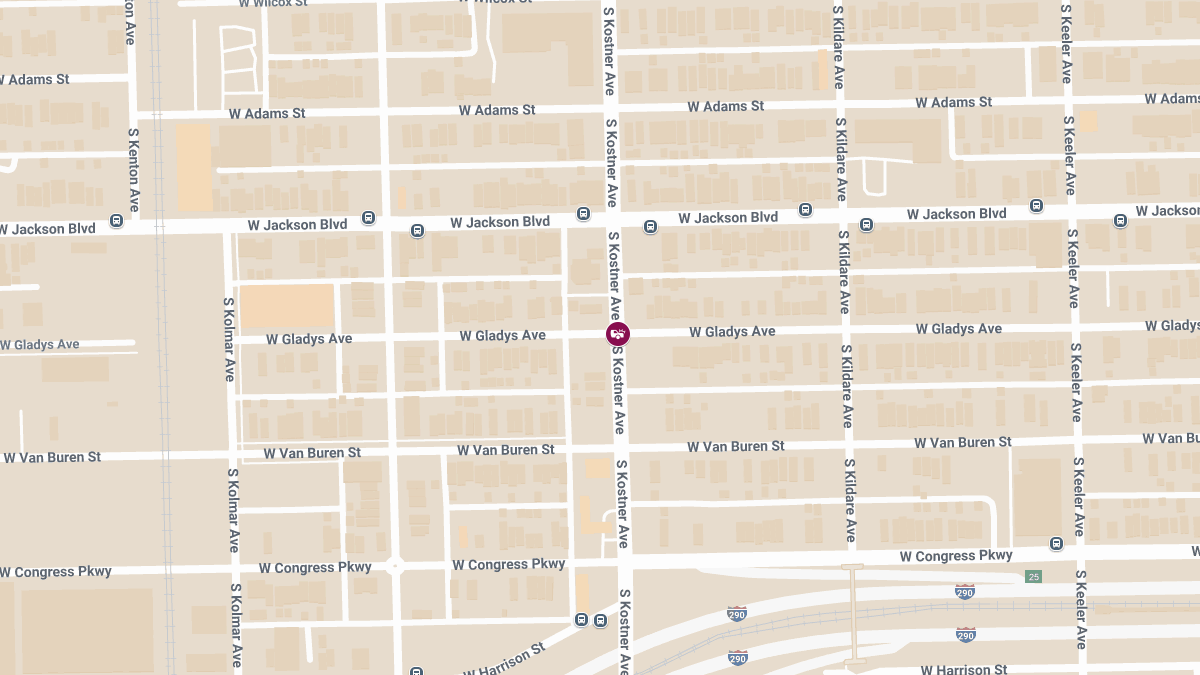 Two-Car Collision with Injuries at W Gladys Ave & S Kostner Ave