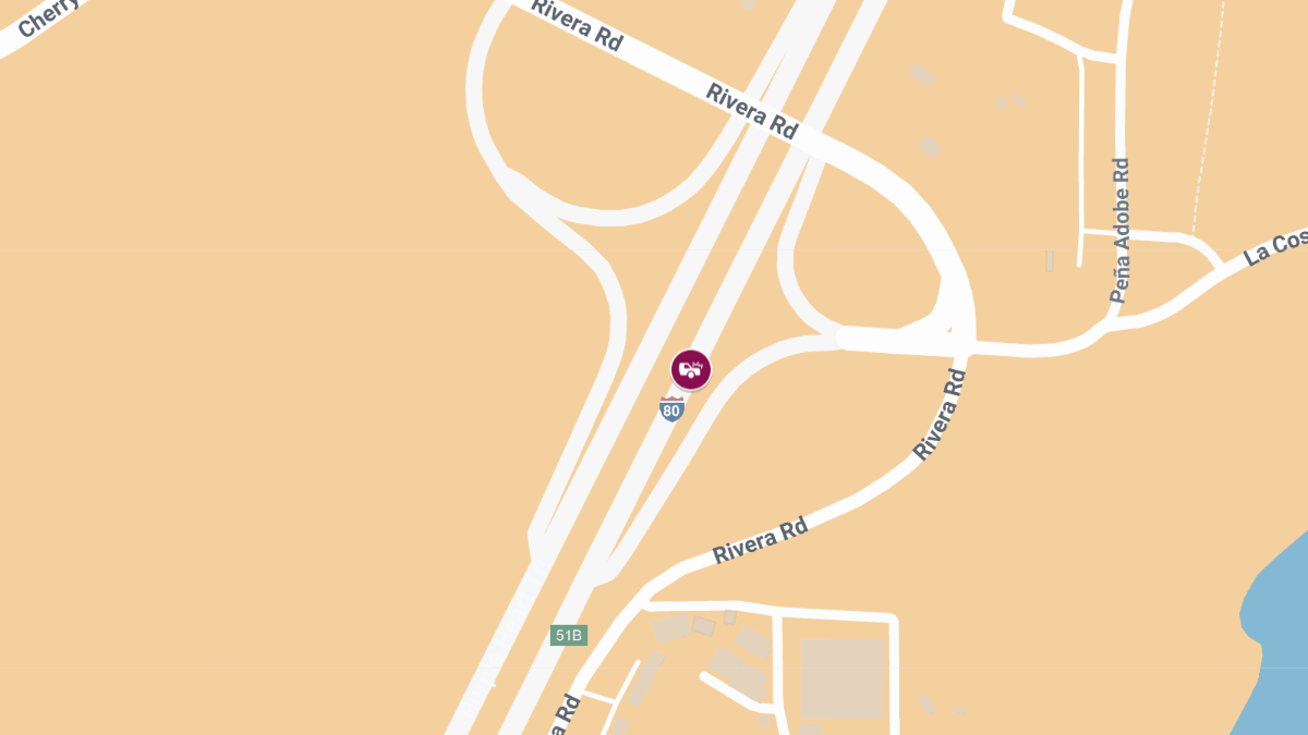 Two-Car Crash on I-80 Near Cherry Glen Rd Leaves 1 Seriously Injured