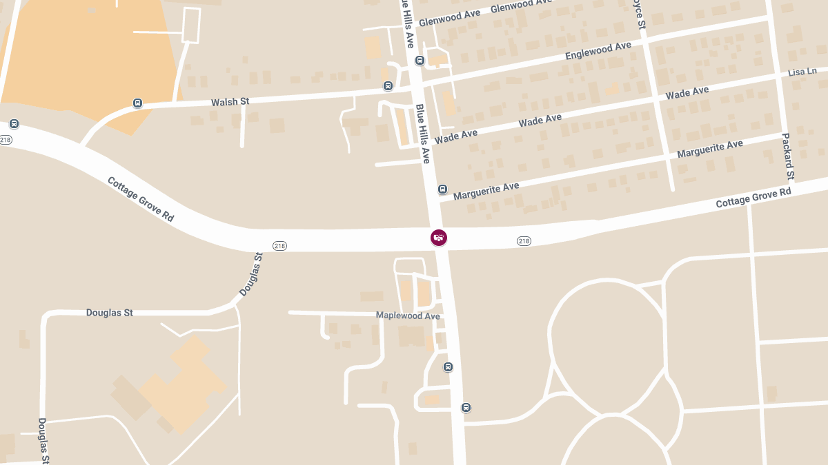 Two-Car Crash with Entrapment on Cottage Grove Rd at Blue Hills Ave