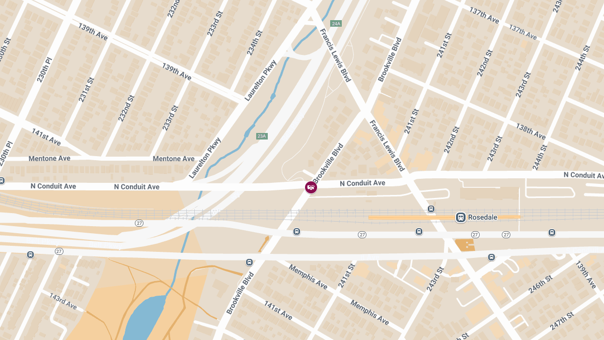 Two-Car Crash with Injuries at N Conduit Ave & Brookville Blvd