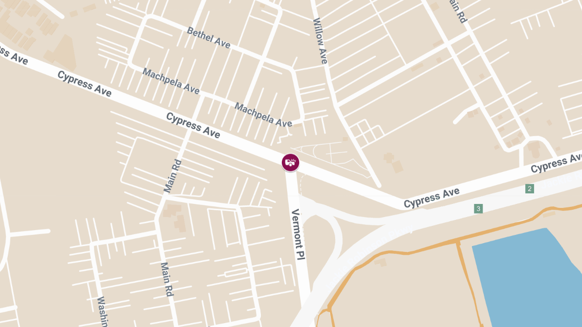 Two-Car Crash with Injuries at Vermont Pl & Cypress Ave Near Jackie Robinson Parkway