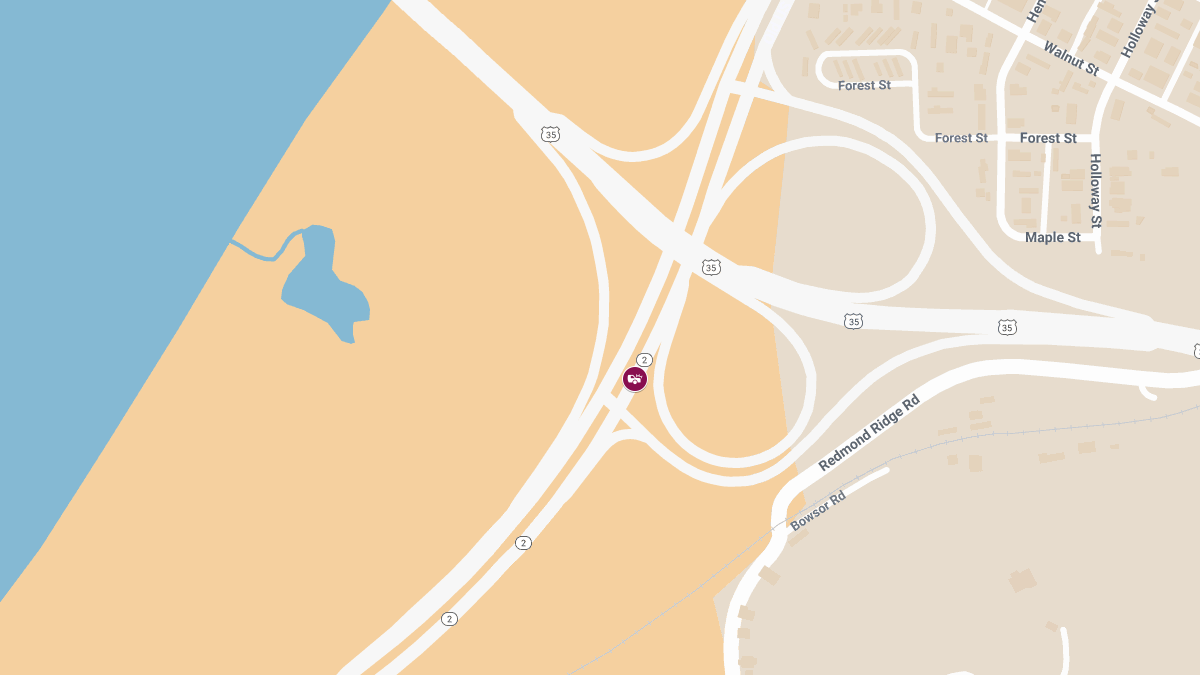 Two Injured in Car and Tractor-Trailer Crash on Route 2