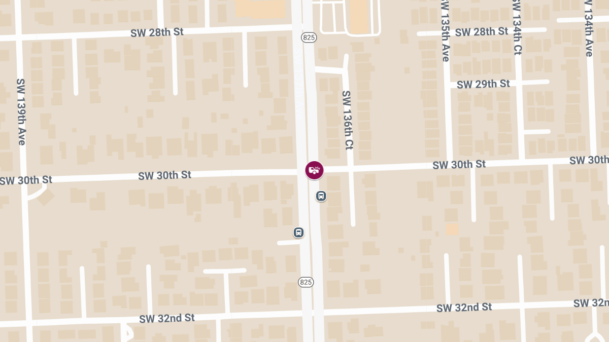 Two Injured in Crash at SW 137th Ave & SW 30th St