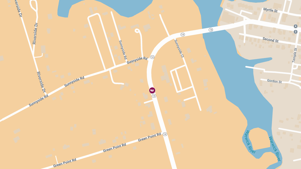 Two Injured in Crash on Rte 14