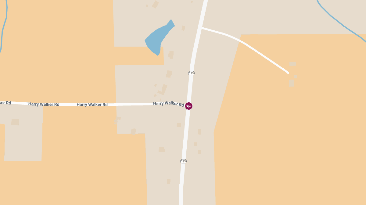 Two Injured in Rollover Crash at Hwy 123 & Harry Walker Rd