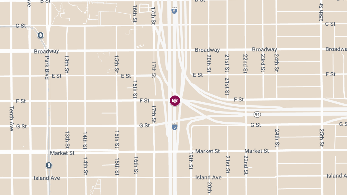 Two Injured in Rollover Crash on WB 94 Freeway at NB I-5 Transition