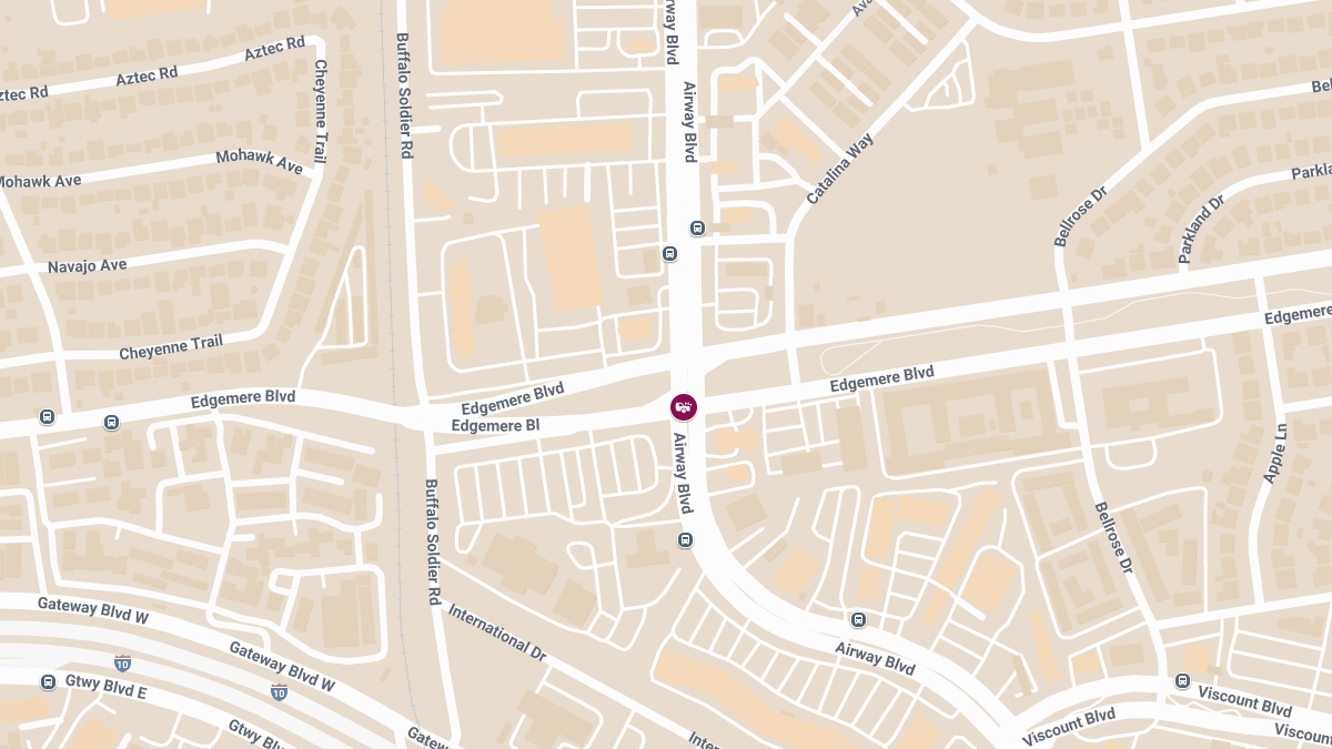Two Injured in Three-Vehicle Crash at Airway Blvd & Edgemere Blvd