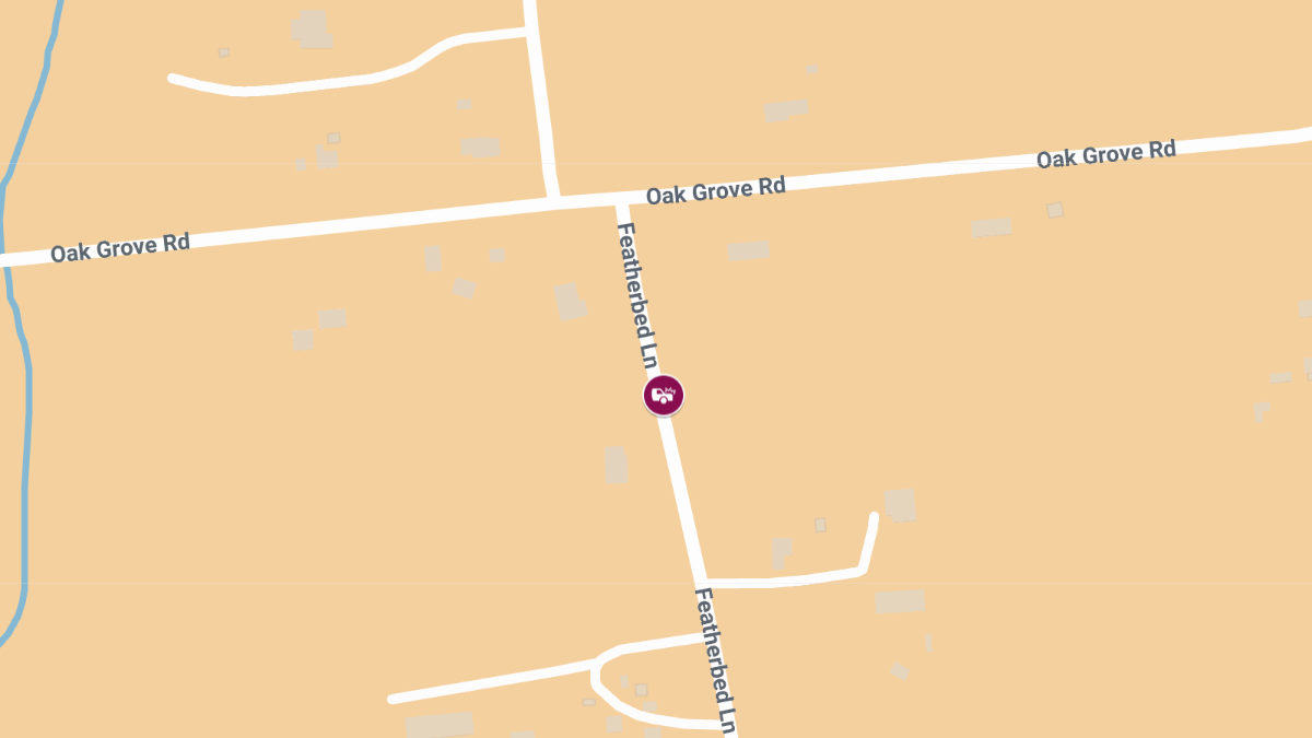 Two Injured in Vehicle Crash on Featherbed Ln