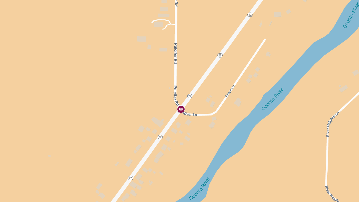 Two-Vehicle Accident with Injuries at Hwy 22 & Pulcifer Rd