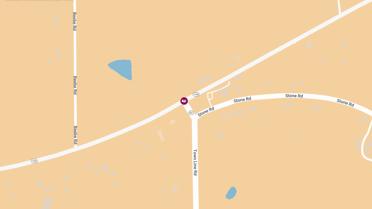 Two-Vehicle Crash With Injuries at Cambria Ridge Rd & Townline Rd