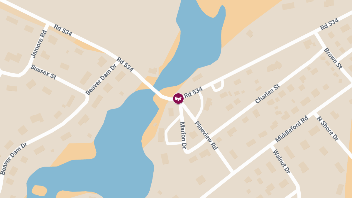 Two-Vehicle Crash With Injuries at Tharp Rd & Pineview Rd