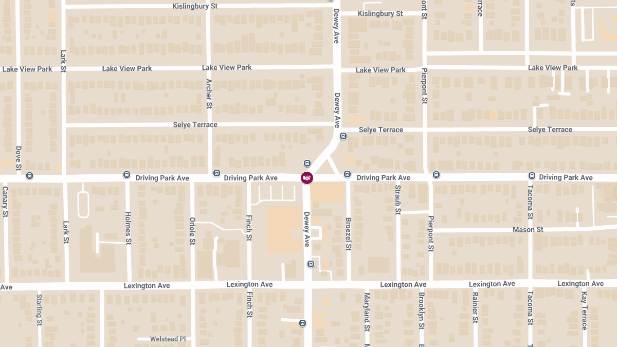 Two-Vehicle Crash at Dewey Ave & Driving Park Ave Injures One