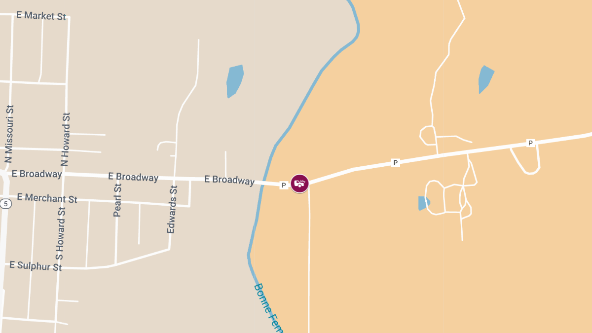 Two-Vehicle Crash on Rte P Injures One