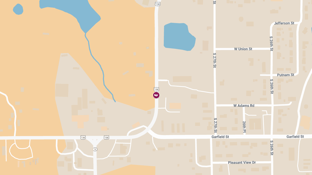 Two-Vehicle Crash on US-136 Leaves One Seriously Injured