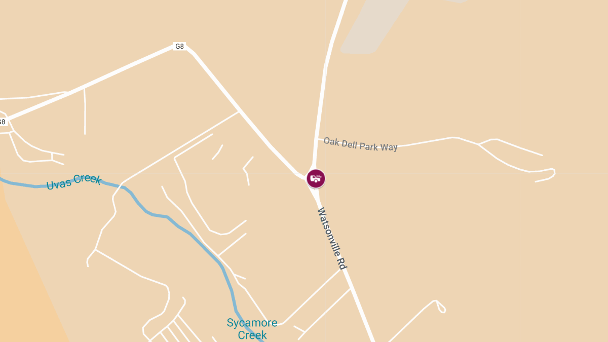 Two-Vehicle Crash on Watsonville Rd at Uvas Rd Results in Injuries