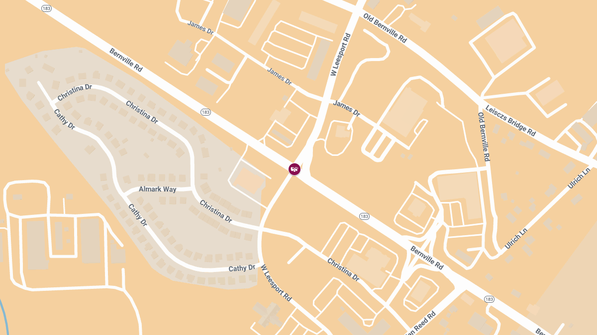 Two-Vehicle Crash with Injuries at Bernville Rd & W Leesport Rd