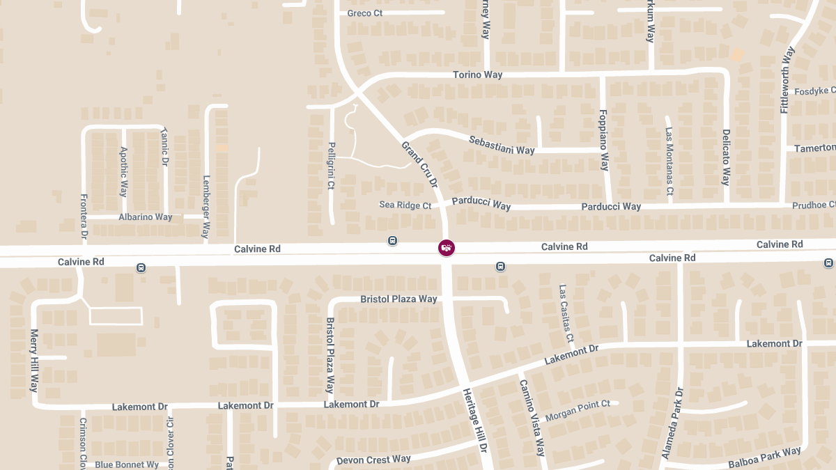 Two-Vehicle Crash with Injuries at Calvine Rd & Grand Cru