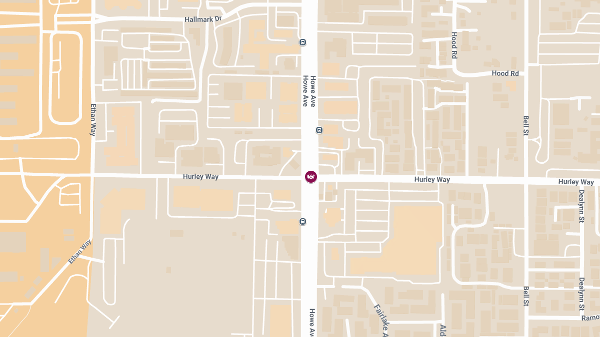 Two-Vehicle Crash with Injuries at Howe Ave & Hurley Way