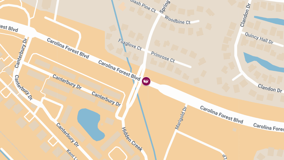 Two-Vehicle Crash with Injuries on Carolina Forest Blvd & Springlake Dr