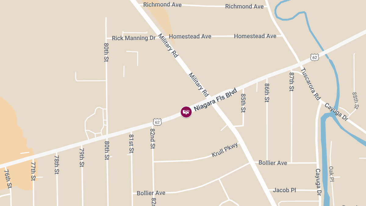 Two-Vehicle Crash with Injuries on Niagara Falls Blvd