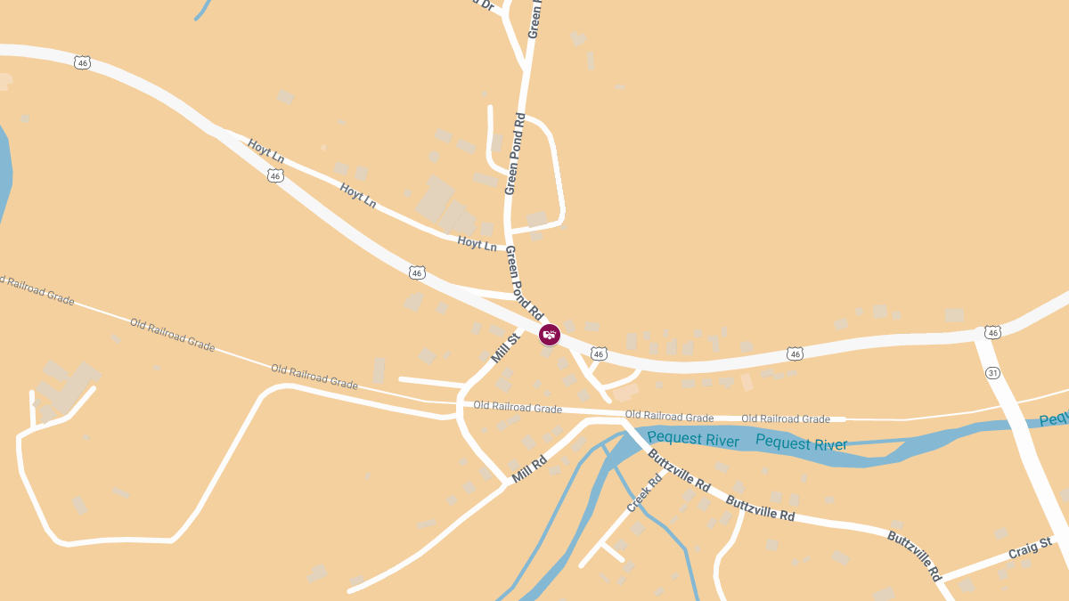 Two-Vehicle Crash with Injuries on Route 46 at Green Pond Rd