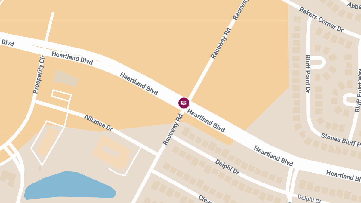 Vehicle Accident with Entrapment at S Raceway Rd & Heartland Blvd
