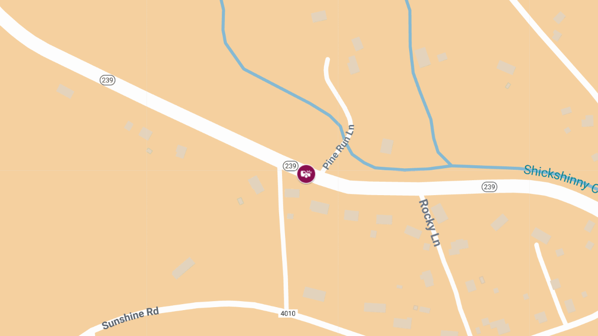 Vehicle Accident with Entrapment on Rte 239 Near Pine Run Ln